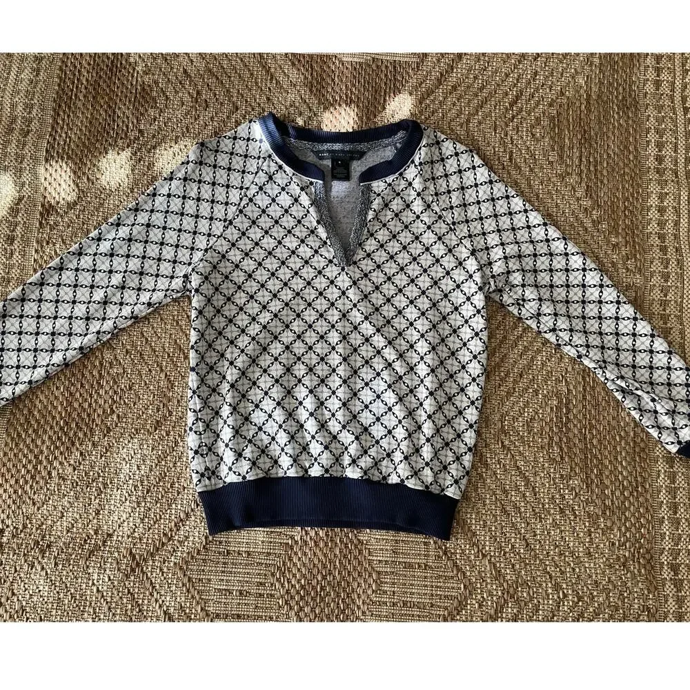 Marc by Marc Jacobs Andrea Jacquard long sleeve top SZ Small